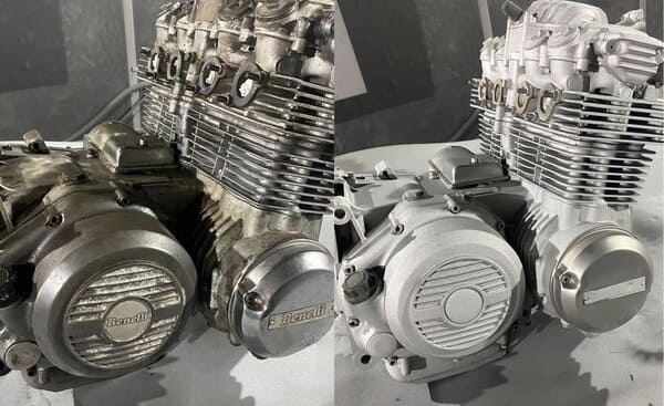 Limpieza con chorro de arena