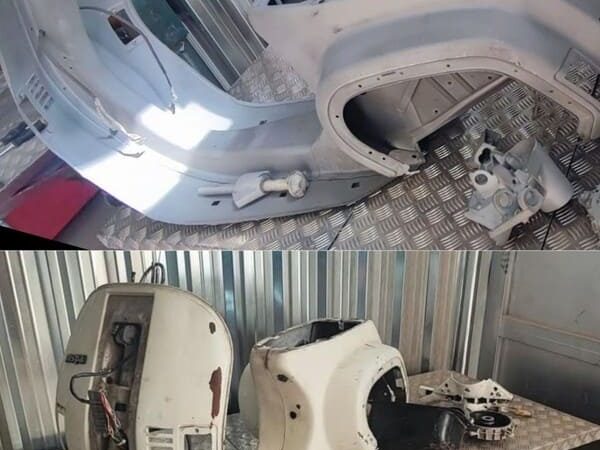 chorreo de arena en moto